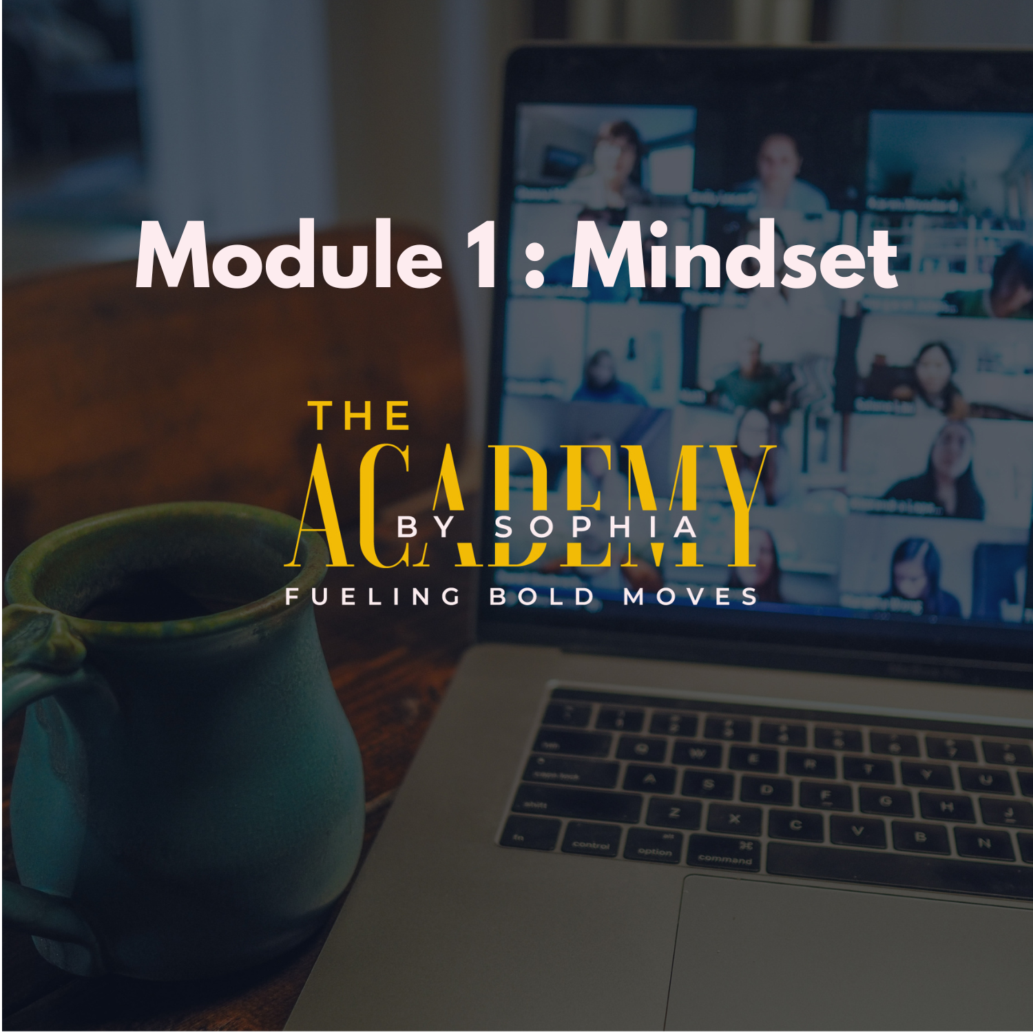 Module 1: Mindset lesson cover from the Business S’park Starter self-paced course